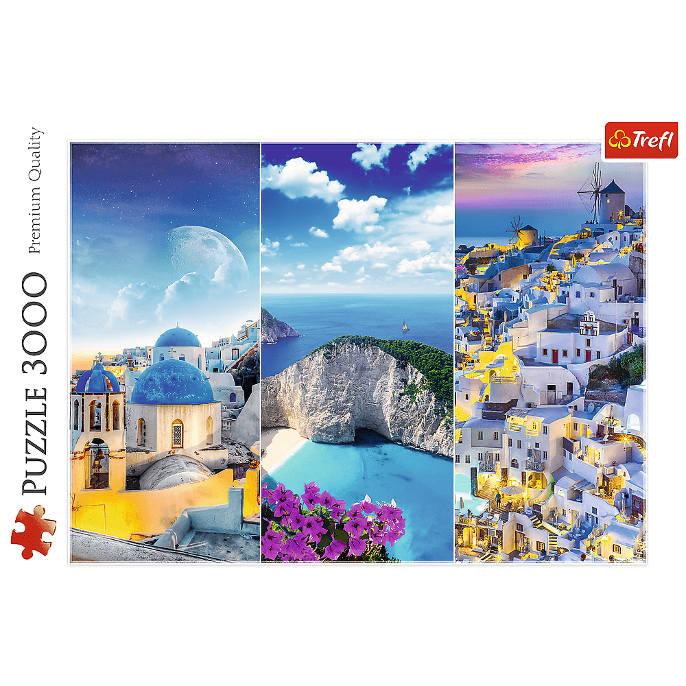 Пазли Trefl 3000 елементів - Грецькі канікули - колаж 33073. Фото 2