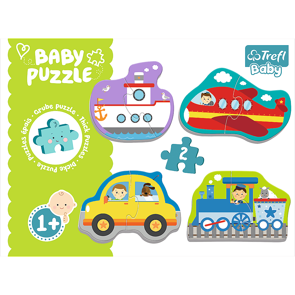 Пазли Trefl Baby Classic 8 елементів - Транспортні засоби 36075. Фото 2