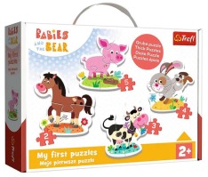 Пазли Trefl Baby Classic 18 елементів - Тваринки на фермі 36070