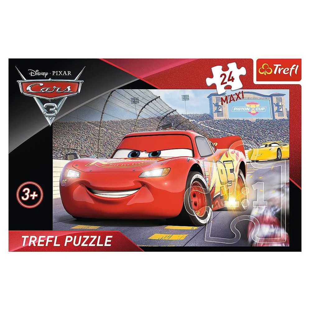 Пазли Trefl 24 елементи MАХІ - Чемпіон Дісней Тачки 3 14250. Фото 2