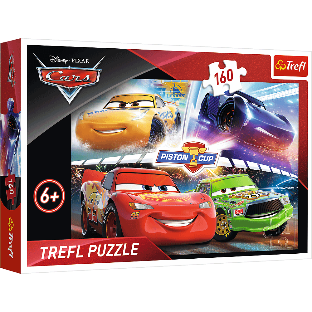 Пазли Trefl 160 елементів - Переможний заїзд Disney Cars 3 15356