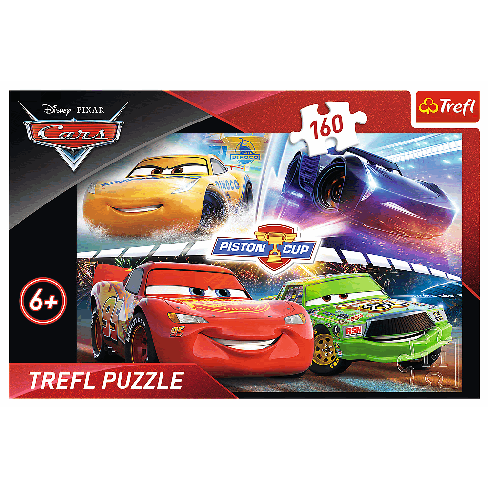 Пазли Trefl 160 елементів - Переможний заїзд Disney Cars 3 15356. Фото 2