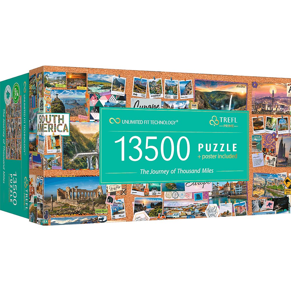 Пазли Trefl 13500 елементів - Безмежна колекція Подорож на тисячу миль 81025