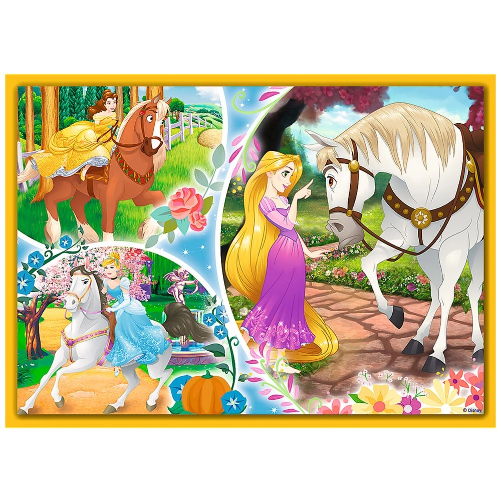 Пазли Trefl 4в1 - Щасливий день Disney Princess 34385. Фото 3