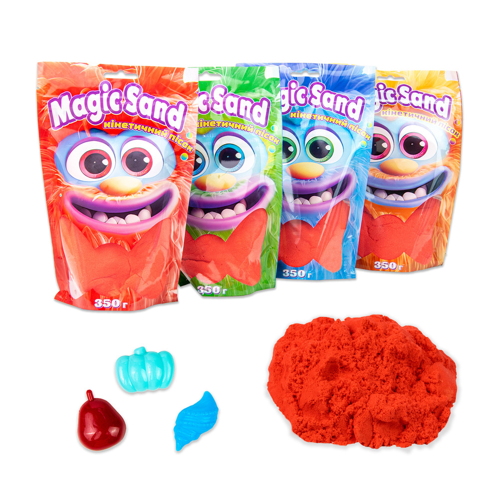 Кінетичний пісок Strateg - Magic sand в пакеті червоний 0,350 кг 39402-6