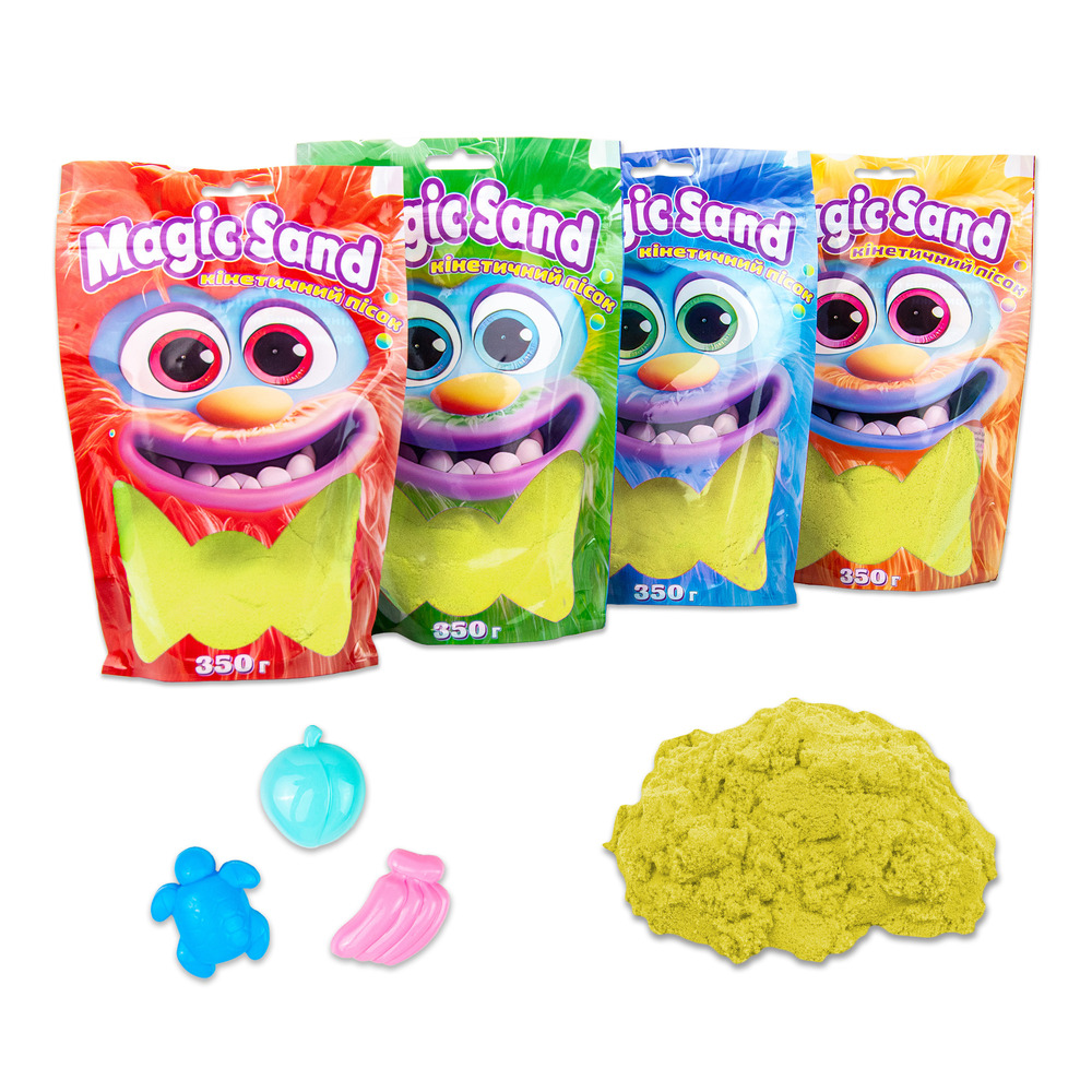 Кінетичний пісок Strateg - Magic sand в пакеті жовтий 0,350 кг 39402-5