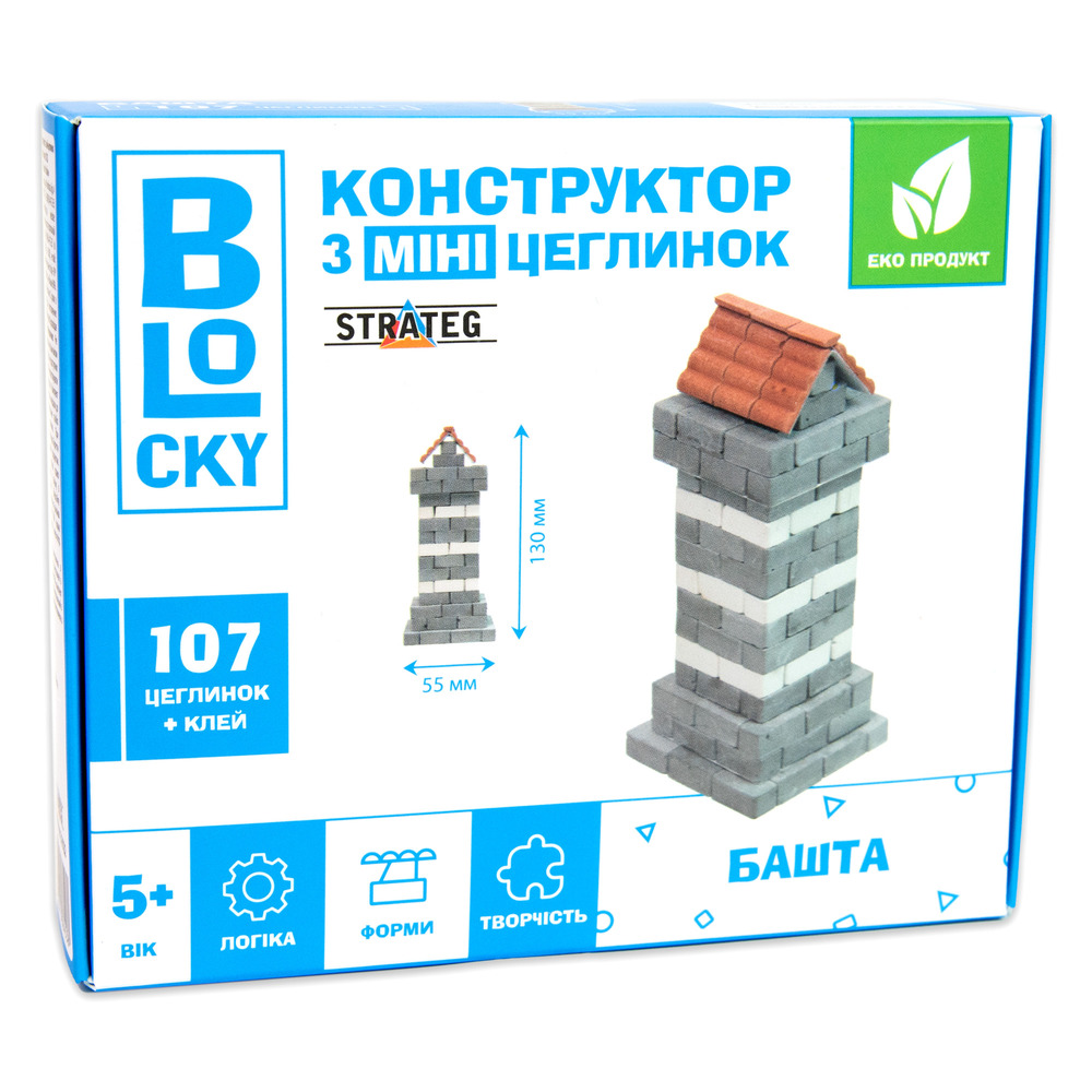 Конструктор з міні-цеглинок Strateg BLOCKY  - Башта 31022