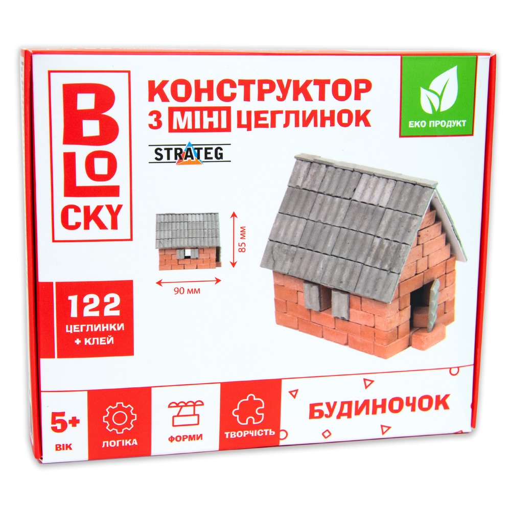 Конструктор з міні-цеглинок Strateg BLOCKY - Будиночок   31023