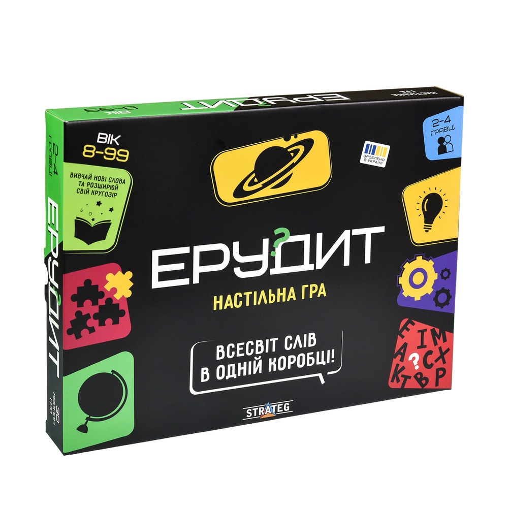 Настільна гра Strateg -  Ерудит 30451